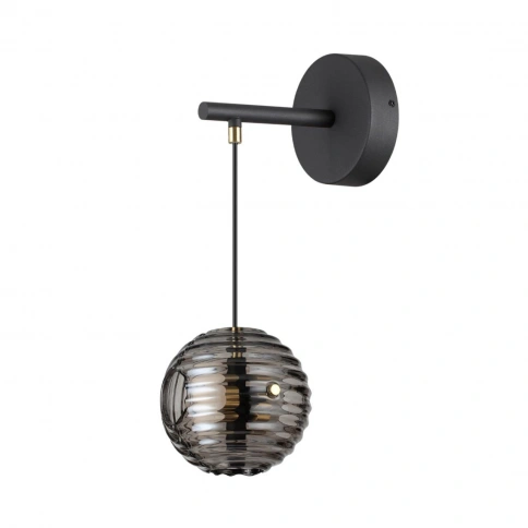 5041/12WL MODERN ODL24 543 черн./золото/дымчатый/металл/стеко Бра LED 12W 4000К 1526Лм TRONI фото 2