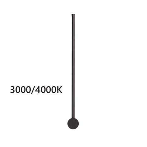 4335/12WLP HIGHTECH ODL22 299 чёрный Настенный светильник IP20 LED 12W 525Лм3000K/4000K (перекл. ч/з фото 1