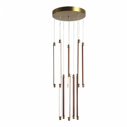 utsenka-SL6225.303.10 Светильник подвесной ST-Luce Латунь/Терракотовый, Белый LED 10*6,5W 3000K фото 1
