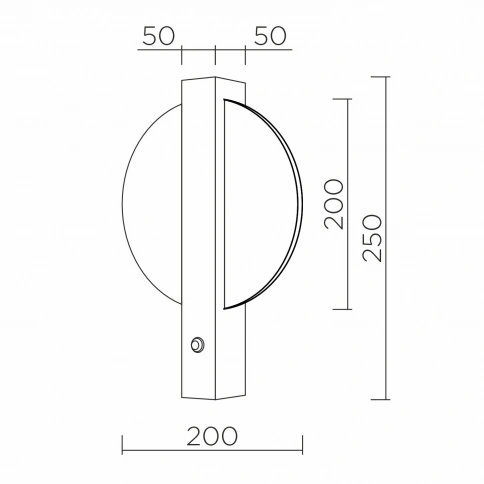 Настенный светильник LED4U L2230-300 BK фото 2