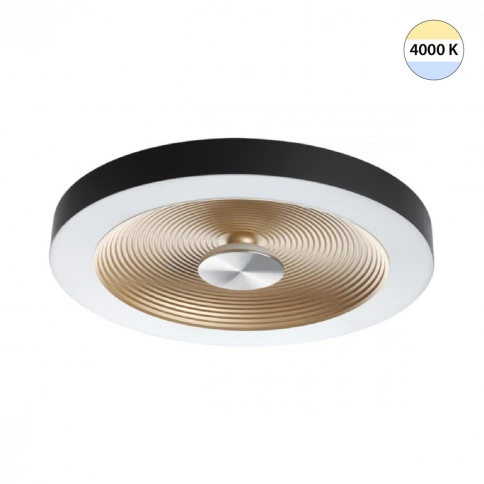 7753/25L MITRA LED SN 093 Светильник пластик/белый/черный/золотой LED 25Вт 4000K D400 IP54 QUANTUM фото 1