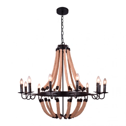 Подвесная люстра Arte Lamp MARSIGLIA A8956LM-12BK фото 1