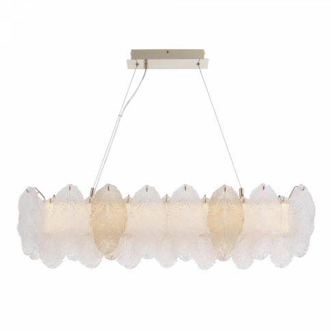 SL6135.233.01 Светильник подвесной ST-Luce золото/прозрачный, янтарный LED 1*24W 3000K фото 1
