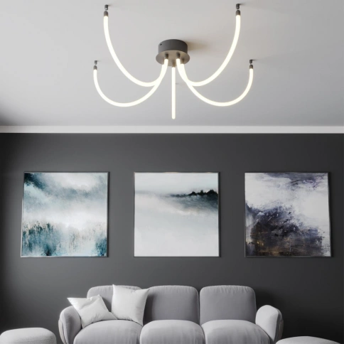 359327 KONST NT24 066 черный Светильник светодиодный IP20 LED 4000K 14W 170-265V 1360Лм RAMO фото 3