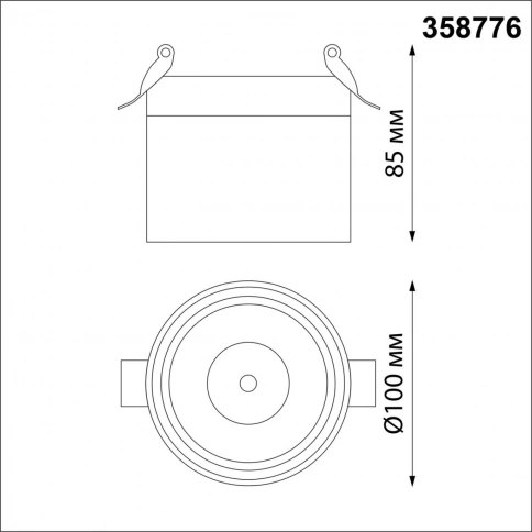 358776 SPOT NT21 458 белый Светильник встраиваемый светодиодный IP20 LED 15W 4000K 1300Лм 100-265V G фото 1