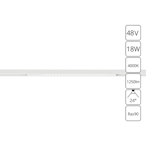 Магнитный трековый светильник Arte Lamp OPTIMA A7267PL-1WH фото 1
