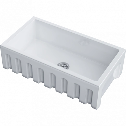 Мойка Mikura 83-WH Glossy Natceramic/белый глянцевый фото 1