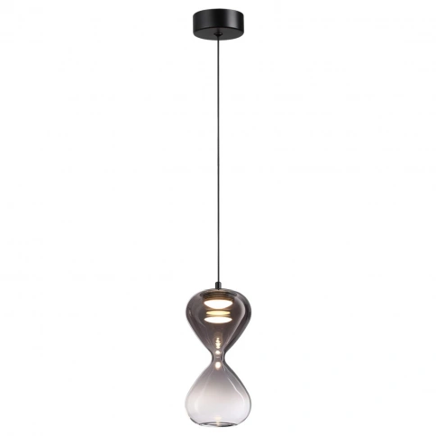 5092/4LA PENDANT ODL25 415 черный/дымчатый градиент/прозрачн./металл/стекло Подвес LED 4W 4000K 388Л фото 3