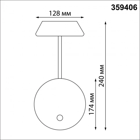 359406 STREET NT24 000 черный Светильник ландшафтный настенный с выключателем-диммером IP54 LED 4W 2 фото 2