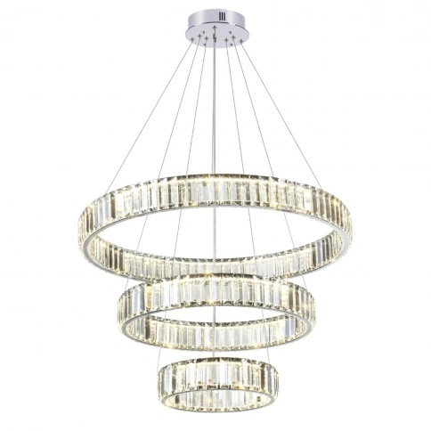 4930/88L L-VISION ODL24 611 хром/прозрачный металл/хрусталь Люстра LED 88W 4000K 10200Лм VEKIA фото 3