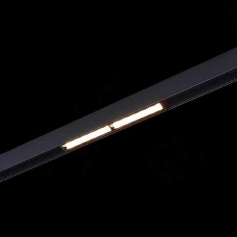 ST804.436.12 Магнитный трековый светильник Черный LED 1*12W 3000K 700Lm Ra>90 120° IP20 L220xW22xH46 фото 1
