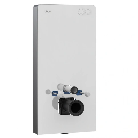 Инсталляционный модуль внешнего монтажа ABBER AC0107MW для подвесного унитаза, белый фото 1