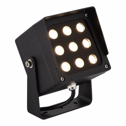 SL9520.415.01 Светильник уличный наземный ST-Luce черный/черный LED 1*18W 3000K/4000K/6500K фото 1