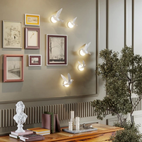 4341/3WLA HIGHTECH ODL22 367 белый гипс Настенный светильник (ЛЕВ.) IP20 LED 3W 122Лм 3000K COLOMBEL фото 2