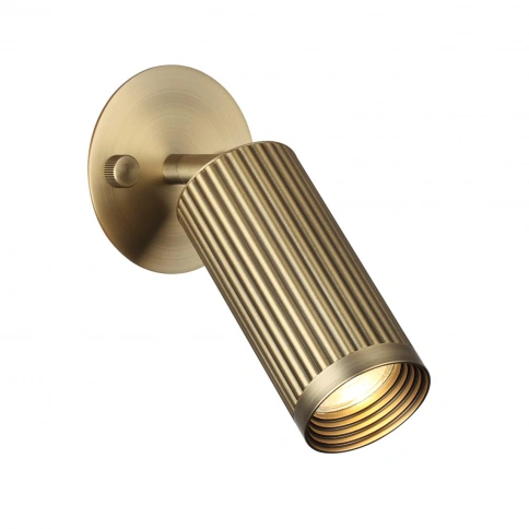 7013/1WA HIGHTECH ODL25 683 Настенный св-к поворотный на 180°/350° металл/под латунь IP20 LED GU10 1 фото 3