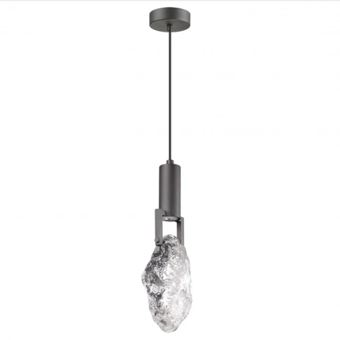 6695/5L MIDCENT ODL24 339 Подвесной светильник брашир. черный/металл/стекло IP20 LED 5W 200Лм 3000K  фото 2