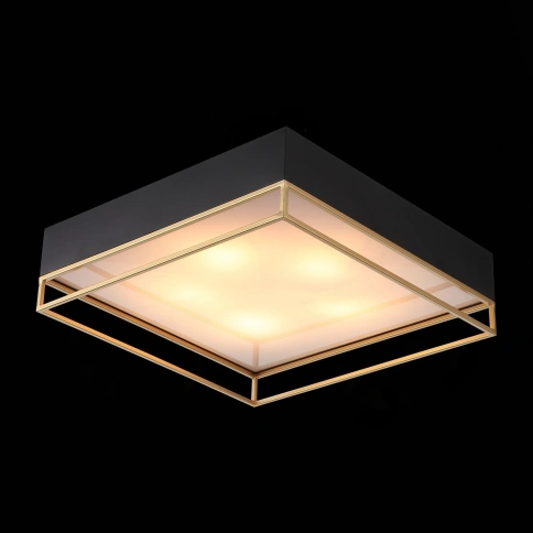 SL1127.422.05 Светильник потолочный ST-Luce Черный, Матовое золото/Белый E27 5*40W фото 1