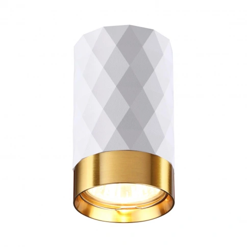 4286/1C HIGHTECH ODL22 403 белый/золотистый/металл Потолочный светильник IP20 LED GU10 max 10W AD AS фото 3