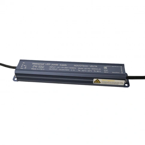 357782 VELTA ODL25 709 Блок питания влагозащищенный IP67 50W 2.5A вход. напряжение 170-264V / выход  фото 1
