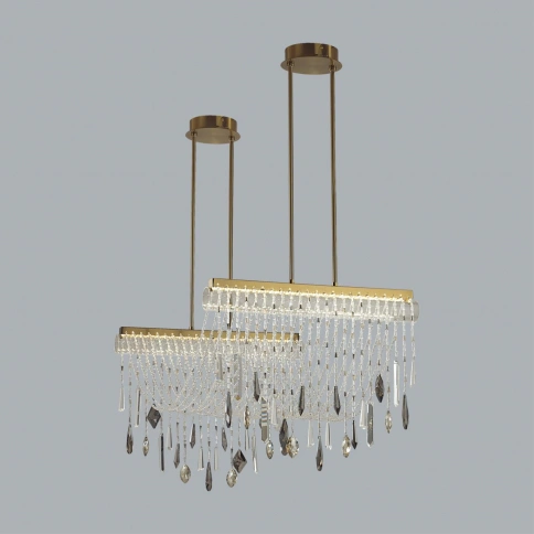 5420/48L HALL ODL_EX25 79 античная бронза/металл/стекло/хрусталь Люстра LED 2*24W (два вывода) 4000K фото 3