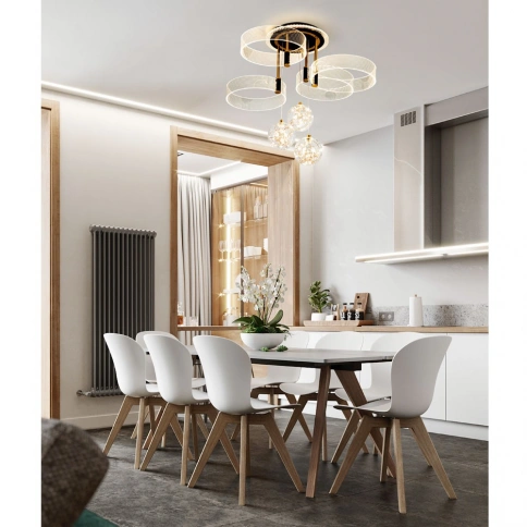 Потолочный светильник LED4U L1040-750 BK фото 2