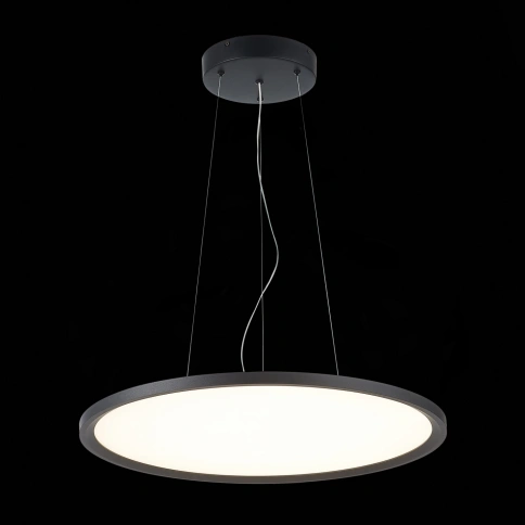 ST602.443.56 Светильник подвесной Черный LED 1*56W 4000K 5 040Lm Ra>80 120 IP20 D600xH36 185-265V фото 1