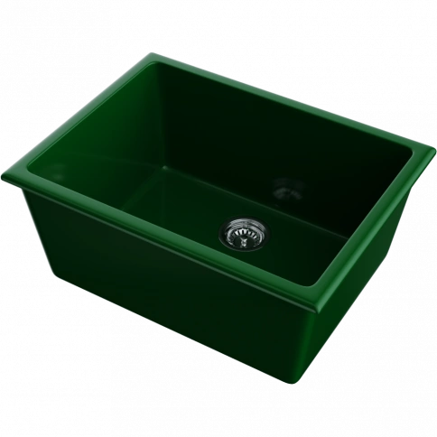Мойка Okinoshima 61-U/I-RG Glossy Natceramic/royal green глянцевый фото 1