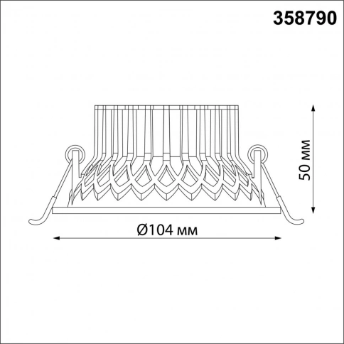 358790 SPOT NT21 468 черный Светильник встраиваемый светодиодный IP20 LED 15W 4000K 1600Лм 110-265V  фото 1