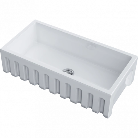 Мойка Mikura 91-WH Glossy Natceramic/белый глянцевый фото 1