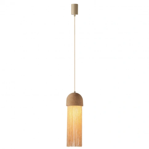 7073/1 ECODESIGN ODL26 Подвесной светильник бежевый/пробка/нити/металл IP20 LED GU10  5W 220-240V CO фото 4