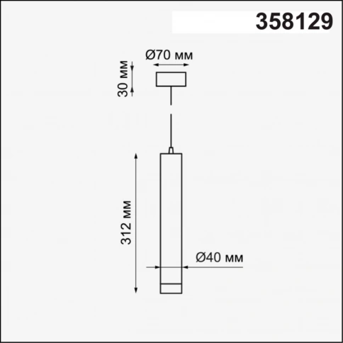 358129 OVER NT19 384 белый Накладной светильник, длина провода 1м IP20 LED 3000K 10W 160 - 265V MODO фото 1