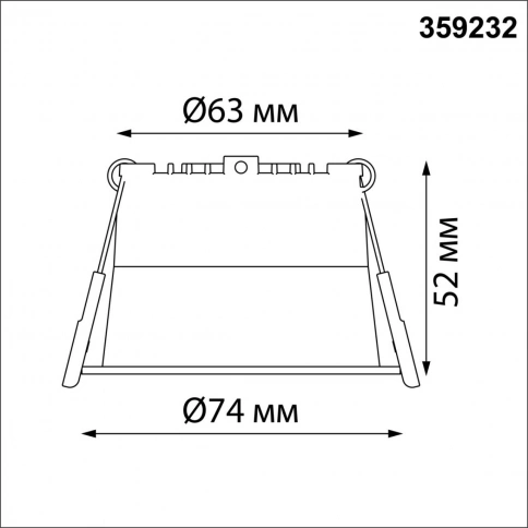 359232 SPOT NT23 472 белый Светильник встраиваемый светодиодный IP20 LED 6W 220V 360Лм 3000К TRAN фото 1