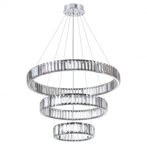 4930/88L L-VISION ODL24 611 хром/прозрачный металл/хрусталь Люстра LED 88W 4000K 10200Лм VEKIA фото 1