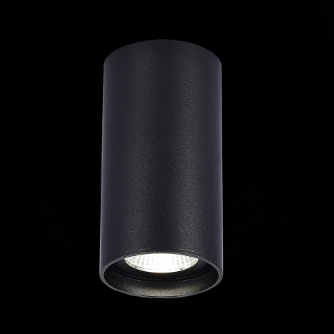 ST157.432.15 Светильник потолочный Черный LED 1*15W 3000K 1 200Lm Ra>90 60° IP44 D75xH140 220-265V фото 1