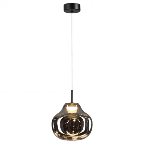 5097/4LC PENDANT ODL25 421 черный/дымчатый/металл/стекло Подвес LED 4W 4000K 388Лм VASO фото 3