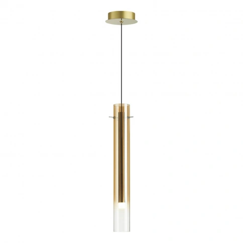 5061/5LB PENDANT ODL24 453 золотой/янтарный/металл/стекло Подвес LED 4W 3000K SHINY фото 1