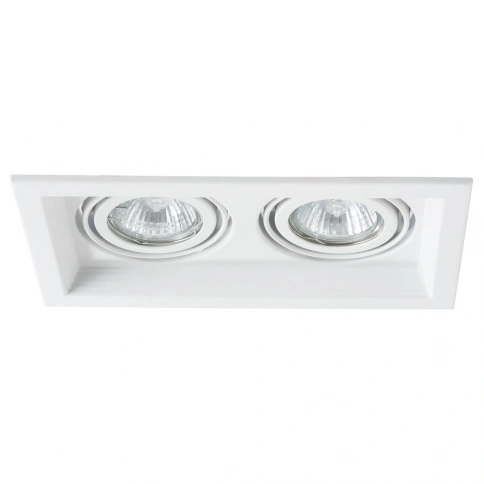 Точечный встраиваемый светильник Arte Lamp CANIS A6661PL-2WH фото 1