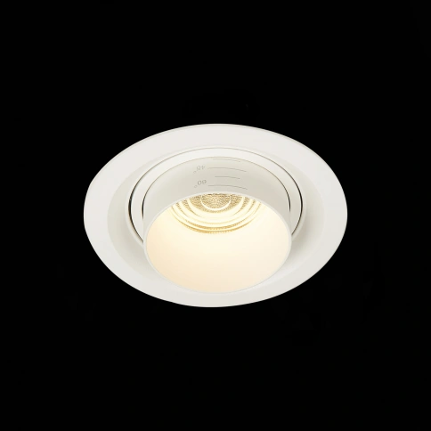 ST701.538.12 Св-к встр. Zoom Белый LED 1*12W 3000K 960Lm Ra90 15°-60° IP20 D115xH95 170-240V фото 1