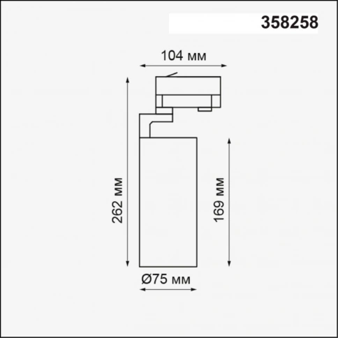 358258 PORT NT19 268 черный Трехфазный трековый светодиодный светильник IP20 LED 30W 220-240V HELIX фото 1