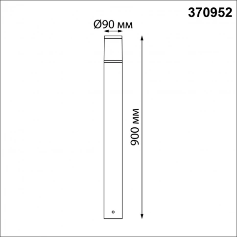 370952 STREET NT23 353 темно-серый Светильник ландшафтный IP54 E27 15W 220-240V VIDO фото 1