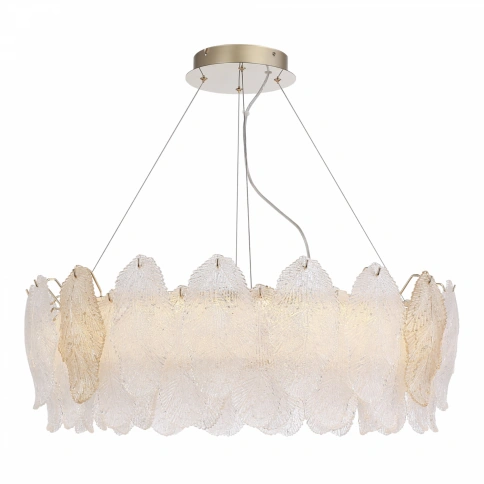 SL6135.223.01 Светильник подвесной ST-Luce золото/прозрачный, янтарный LED 1*56W 3000K фото 1