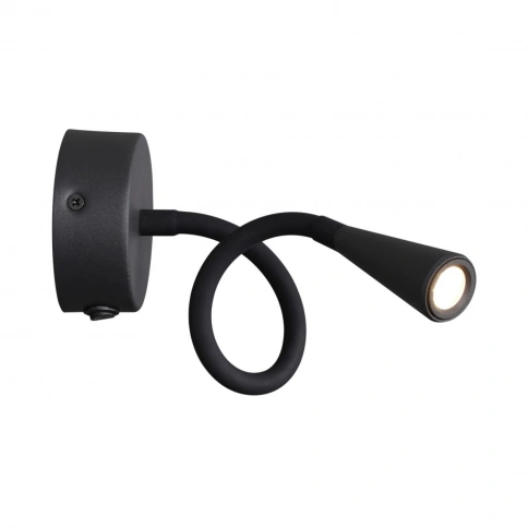 4254/3WL HIGHTECH ODL21 407 черн/металл Настен.светильник выкл на базе IP20 LED 3W 263Лм 3000K ODDS фото 3