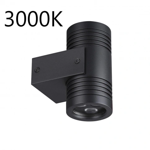 6648/12WL3 NATURE ODL25 725 черный/металл Фасадный светильник IP67 LED 12W 3000K 30° AC85-265V STIMA фото 1
