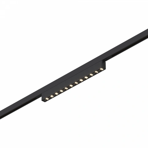 ST666.446.10 Магнитный трековый светильник Черный LED 1*10W 4000K 430Lm Ra>90  IP20 L196xW10xH18 24V фото 1
