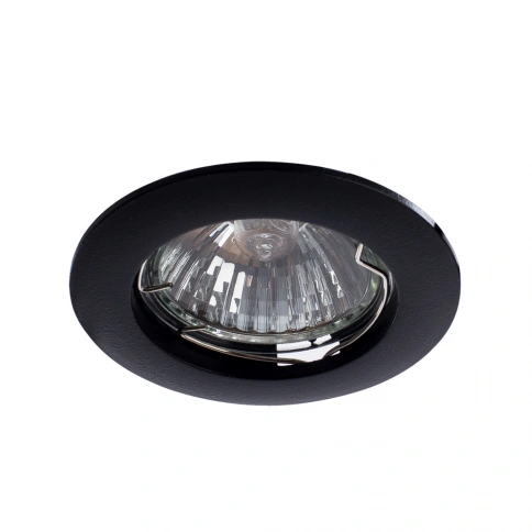 Точечный встраиваемый светильник Arte Lamp BASIC A2103PL-1BK фото 1