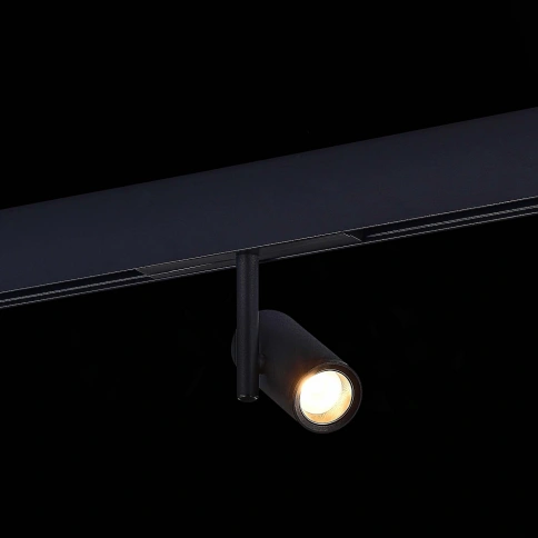 ST808.446.08 Магнитный трековый светильник Черный LED 1*8W 4000K 600Lm Ra>90 36° IP20 D42xH135 48VV фото 1