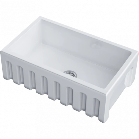 Мойка Mikura 76-WH Glossy Natceramic/белый глянцевый фото 1