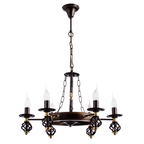 Подвесная люстра Arte Lamp CARTWHEEL A4550LM-6CK фото 1