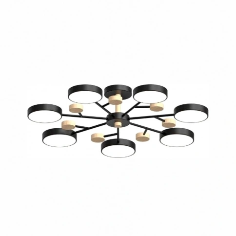 Потолочный cветильник LED4U L3205-800 BK фото 1