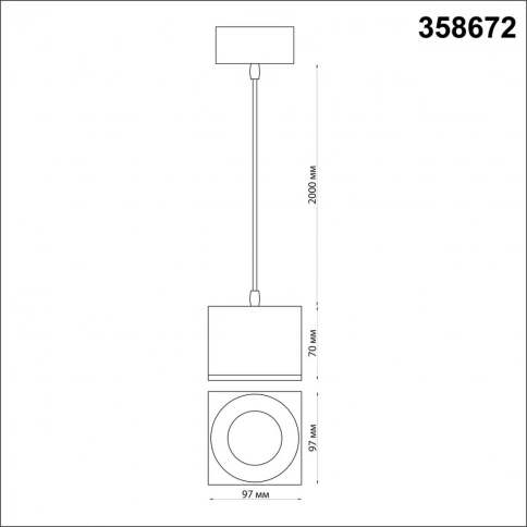 358672 OVER NT21 231 золото Светильник накладной светодиодный, провод 2м IP20 LED 4000К 12W 220V PAT фото 1